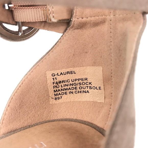 Madden Girl Simple High Heels Ankle Strap Nude - Picture 8 of 8